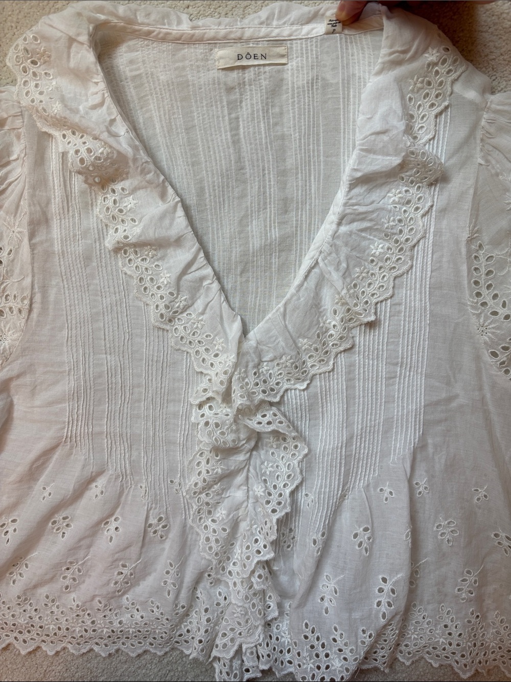 Doen Henri Eyelet Blouse - Picture 17 of 17